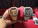 布加迪（BONEST GATTI）德國龍年限定全自動(dòng)機械男士腕表浮雕金銀龍霸氣情人節禮物送男友 BG5002-R2玫殼玫面玫膠帶 曬單實(shí)拍圖