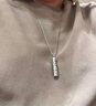 星芒銀韻99純銀唐草紋復(fù)古吊墜男女士款空心可以打開裝東西嘎烏盒男生項鏈 吊墜+55厘米銀項鏈(3mmO形鏈) 曬單實拍圖