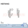 HEFANG何方珠寶氣泡雙層耳環(huán)銀耳飾女士輕奢高級感生日禮物送女友老婆 銀灰色/耳環(huán)款 曬單實拍圖