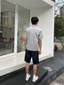利郎輕時尚男褲【零碳天絲】短褲男親膚透氣彈力易打理休閑五分牛仔褲 黑 32 (175/82A) 曬單實拍圖