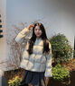 雅鹿短款女士連帽羽絨服2025秋冬新款蓬松保暖時(shí)尚百搭面包服外套 米色 M 建議90-110斤 曬單實(shí)拍圖