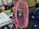 小風(fēng)扇USB風(fēng)扇4寸風(fēng)扇6寸8寸usb辦公室迷你靜音臺風(fēng)扇便攜式風(fēng)扇 8寸粉色【插電二檔】+延長(cháng)線(xiàn) 曬單實(shí)拍圖
