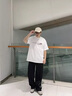 Foss Phil冰絲褲子男夏季款高街潮流新中式國(guó)風(fēng)竹子刺繡直筒垂感運(yùn)動(dòng)休閑褲 DDWD-K81黑色 XL （建議150-170斤） 曬單實(shí)拍圖