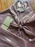PORTS寶姿新品女裝金屬光澤系帶領(lǐng)襯衫LM8B060FWP004 干玫瑰色 M (6) 曬單實(shí)拍圖