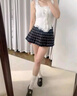 微光里針織吊帶背心女夏季絕美純欲蕾絲花邊清純小白花短款無(wú)袖外穿上衣 白色 均碼 【建議70-120斤】 曬單實(shí)拍圖