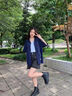 衣品元灰色牛仔短褲女夏季寬松韓版高腰顯瘦直筒闊腿五分褲子a字設(shè)計感 黑灰色 L （105-115斤） 曬單實拍圖