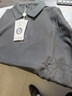 國際米瀾高端品牌春秋季新款長(cháng)袖T恤100%純棉polo 衫翻領(lǐng)短袖純色上衣男 深灰長(cháng)袖 3XL 【169-180斤】 曬單實(shí)拍圖