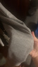 COCOBELLA灰色慵懶通勤寬松闊腿褲25秋休閑香蕉哈倫褲PA7013-2 灰色 L 曬單實(shí)拍圖
