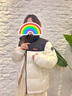 鴨鴨（YAYA）羽絨服女中國系列時(shí)尚情侶同款韓版立領(lǐng)顯瘦加厚保暖面包服 熊貓色 M 曬單實(shí)拍圖