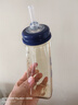 M&M吸管杯兒童喝奶杯防漏吸管奶瓶1-3歲-6歲進(jìn)口PPSU耐摔學(xué)飲奶瓶 星月款 240ml +直飲嘴 曬單實拍圖