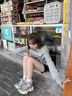CHERY KALLY【明星同款】潮牌厚底老爹鞋女2025夏季新款銀色休閑運動增高女鞋 銀灰色【戚薇同款】 37 曬單實拍圖