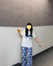 MsShe【天絲棉套裝】大碼女裝2025夏裝胖mm燙鉆刺繡短袖T恤闊腿褲 T恤-純白色現(xiàn)貨 2XL 曬單實(shí)拍圖