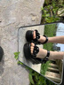 啄木鳥真皮厚底拖鞋女外穿感仙女風(fēng)涼2025夏季新款時尚網(wǎng)紅內(nèi)增高跟松糕 米色 34 女款 曬單實(shí)拍圖