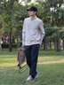 KOLON SPORT/可隆戶(hù)外軟殼褲 男子防潑水防風(fēng)修身Sky Hiker長(cháng)褲 LHLP5WNT09-BK 黑色 L 175/82A 曬單實(shí)拍圖