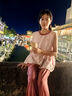 G.DUCKKIDS小黃鴨女童夏裝無(wú)袖套裝2025新款大童夏季兒童闊腿褲棉布兩件套 領(lǐng)子花邊條紋套裝 170 建議155-165cm 10-11周歲 曬單實(shí)拍圖
