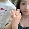 中國黃金（CHINA GOLD）925銀蝴蝶情侶對戒新款輕奢小眾設計生日禮物送女朋友送老婆禮 925銀羽化成蝶情侶戒指【品牌禮盒】 曬單實拍圖