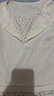 奧洛黛婭美式甜辣修身碎花假兩件短款上衣女秋冬純欲bm風(fēng)別致小眾長(zhǎng)袖T恤 杏色拼接 M 165 曬單實(shí)拍圖
