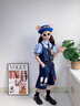 G.DUCKKIDS兔子警官兒童衣服瘋狂動物城服裝朱迪cos女童套裝夏季工裝三件套 三件套送領(lǐng)帶 110 （建議身高100cm 4-5歲）cm 曬單實(shí)拍圖