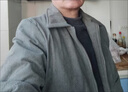 羅蒙（ROMON）夾克男秋冬季翻領(lǐng)舒適上衣商務(wù)休閑燈芯絨外套男2422灰色加厚XL 曬單實(shí)拍圖