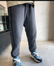 頂峰保羅（Dingfengbaoluo）工裝褲子男秋季日系直筒純色寬松港風(fēng)休閑褲子DFS12黑色3XL 曬單實(shí)拍圖
