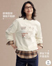 森馬（Semir）史努比系列衛(wèi)衣女卡通落肩寬松衣服個(gè)性秋設(shè)計(jì)感圖案101524116009 曬單實(shí)拍圖