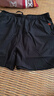 男士短褲夏季運動(dòng)三分褲短褲沙灘褲寬松四分褲防掉落拉鏈口袋褲 黑色 3XL 曬單實(shí)拍圖