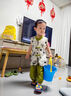 G.DUCKKIDS男童夏裝套裝2025古風新款帥氣無袖薄款兒童寶寶國風唐裝中式漢服 夏熊貓背心套裝(不帶吊墜) 90 cm 曬單實拍圖