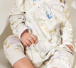 babycare山茶花連體衣春新品包屁衣新生兒爬服寶寶衣服 貝殼白 90cm 曬單實(shí)拍圖