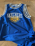 Skechers斯凱奇速干透氣男童夏季背心t恤短褲兒童籃球運動服套裝P225K076 曬單實拍圖