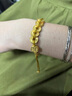 凰天黃金五路財神半鐲手鐲女999足金五帝錢(qián)幣手鏈情人七夕禮物送女友 輕版吉言半鐲約3.95g 曬單實(shí)拍圖