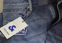 杰克·瓊斯（JACK&JONES）秋潮流紐扣腰頭水洗磨白做舊抓痕彈力修身牛仔長褲男225132135 E39中藍(lán)牛仔 常規(guī) 32 175 W32/L32 曬單實(shí)拍圖
