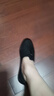 老爺車夏季新款透氣網(wǎng)面鞋正品防滑鏤空透氣休閑鞋軟底百搭一腳蹬男涼鞋 黑色 41 曬單實(shí)拍圖