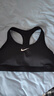 耐克（NIKE）SWOOSH鄭欽文同款女子速干襯墊內衣秋季中強度支撐DX6822 010黑/白 L 曬單實拍圖