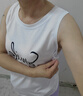 浪莎（LangSha）白色小吊帶背心女2025夏季新款無袖t恤女可外穿運(yùn)動(dòng)打底內(nèi)搭上衣 白色【英文愛心】 XL 建議110-125斤 曬單實(shí)拍圖