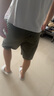 李寧短褲男夏季潮流休閑薄款透氣冰絲五分褲跑步健身籃球速干運(yùn)動(dòng)短褲 蚱蜢綠 2XL /185 (170-185斤) 曬單實(shí)拍圖