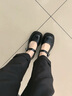百思圖25春商場同款簡約復(fù)古瑪麗珍鞋粗跟女單鞋M2501AQ5 黑色 36 曬單實拍圖