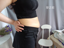 美體塑身衣上衣女帶文胸薄款束腰收腹背心女塑形束身衣瘦身衣夏季 誘惑黑 2XL 【建議125-135斤】 曬單實(shí)拍圖