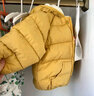兒童加絨棉服嬰兒外穿衣服寶寶加厚防風(fēng)棉衣男女童裝秋冬季夾棉襖 黃色 內有加絨 100 曬單實(shí)拍圖