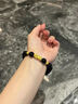 中國黃金（CHINA GOLD）足金貔貅黑瑪瑙手串轉(zhuǎn)運金錢珠黃金手鏈輕奢生日禮物送爸爸送男友 【6mm金錢珠】足金貔貅手串  約0.5g 【克重多退少補 以實物克重為準】 曬單實拍圖