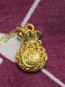 中國黃金（CHINA GOLD）黃金項(xiàng)鏈女士足金福袋吊墜轉(zhuǎn)運(yùn)珠生日七夕情人節(jié)禮物送女友老婆 【今/次日達(dá)】足金吊墜約1.0g*配銀鏈 曬單實(shí)拍圖