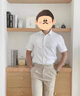 花花公子短袖襯衫男2025夏季涼感修身男士商務(wù)休閑半袖免燙抗皺純色襯衣 淺綠色 XL 曬單實(shí)拍圖