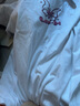 Lee25春夏新品標(biāo)準(zhǔn)版圓領(lǐng)蝴蝶圖案印花女短袖T恤休閑LWT0098704LE 白色 M 曬單實(shí)拍圖