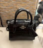 COACH蔻馳 Andrea Mini Carryall 女士手拎包斜挎包 黑色 CR209-SVBK 香港倉 曬單實(shí)拍圖