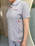 羅蒙（ROMON）中老年女裝夏裝奶奶裝透氣休閑運(yùn)動服套裝中年媽媽洋氣短袖t恤薄 淺灰色 L (建議102斤以下，收藏加入購物車，優(yōu)先發(fā)貨， 曬單實(shí)拍圖