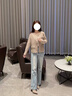 恰凡（QIAFAN）圓領(lǐng)小香風(fēng)西裝外套女2025春秋新款高級(jí)感西服小個(gè)子短款外搭上衣 米駝 S 曬單實(shí)拍圖
