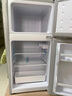 長城（GREAT WALL FRIDGE）家用迷你小冰箱小型冷凍冷藏保鮮宿舍出租房辦公室節(jié)能省電雙開門電冰箱 銀色108L【一級(jí)能效 全國聯(lián)?！?曬單實(shí)拍圖
