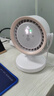 馳族[零噪音空調(diào)扇]桌面小風(fēng)扇小型家用靜音辦公室桌usb充電風(fēng)扇長續(xù)航學(xué)生宿舍床夾式便攜空氣循環(huán)扇 【珍珠白丨米家款】APP控制|變頻降噪|8H定時 秒降16°|靜音無聲0噪音|100擋空調(diào)冷風(fēng) 曬單實拍圖