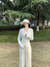 防曬衣女夏季2025新款冰絲修身薄款上衣防紫外線高級感運動外套 白色 【防曬升級透氣款】 L 【推薦110-125斤 曬單實拍圖