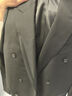 SKARO【明星同款】雙排扣西服套裝男士商務(wù)高端結(jié)婚正裝黑色西服 黑色SKG1001A 52 碼上衣【西褲尺碼請備注】 曬單實拍圖