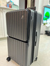 KOSITU 科思途德國前開(kāi)口行李箱可擴容大容量拉桿旅行箱28寸20登機箱密碼皮箱子 曜石黑【擴展增容+前開(kāi)口+剎車(chē)減震輪+雙層防爆拉鏈】 30英寸 （托運箱/出國留學(xué)家庭出游首選） 曬單實(shí)拍圖